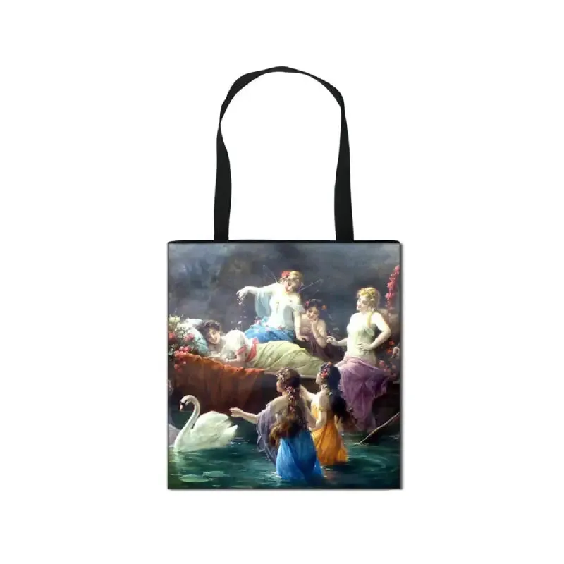 Fantasy Painting Fairy and Angel Large Capacity Shopping Bag
