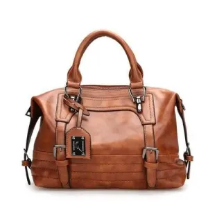 Fashion Boston Women'S Bag Inclined Shoulder Bag - Brown Horizontal