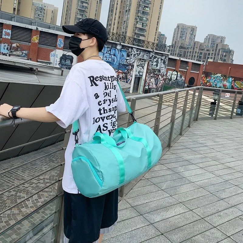 Fashion Men's Travel Bag Women's Sports Bag Nylon Waterproof Handbags Large Crossbody Bags Weekend Yoga Bags Packing Cubes 2021