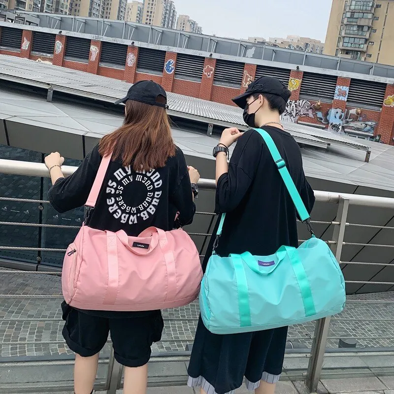 Fashion Men's Travel Bag Women's Sports Bag Nylon Waterproof Handbags Large Crossbody Bags Weekend Yoga Bags Packing Cubes 2021