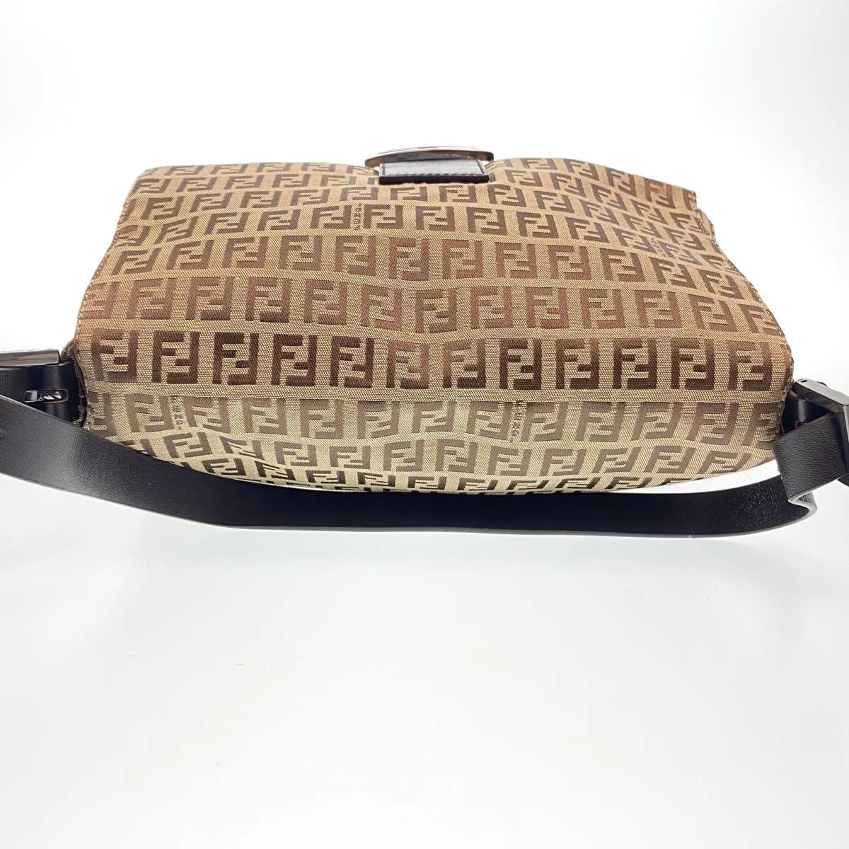 Fendi Zucchino Canvas Mamma Baguette Shoulder Bag