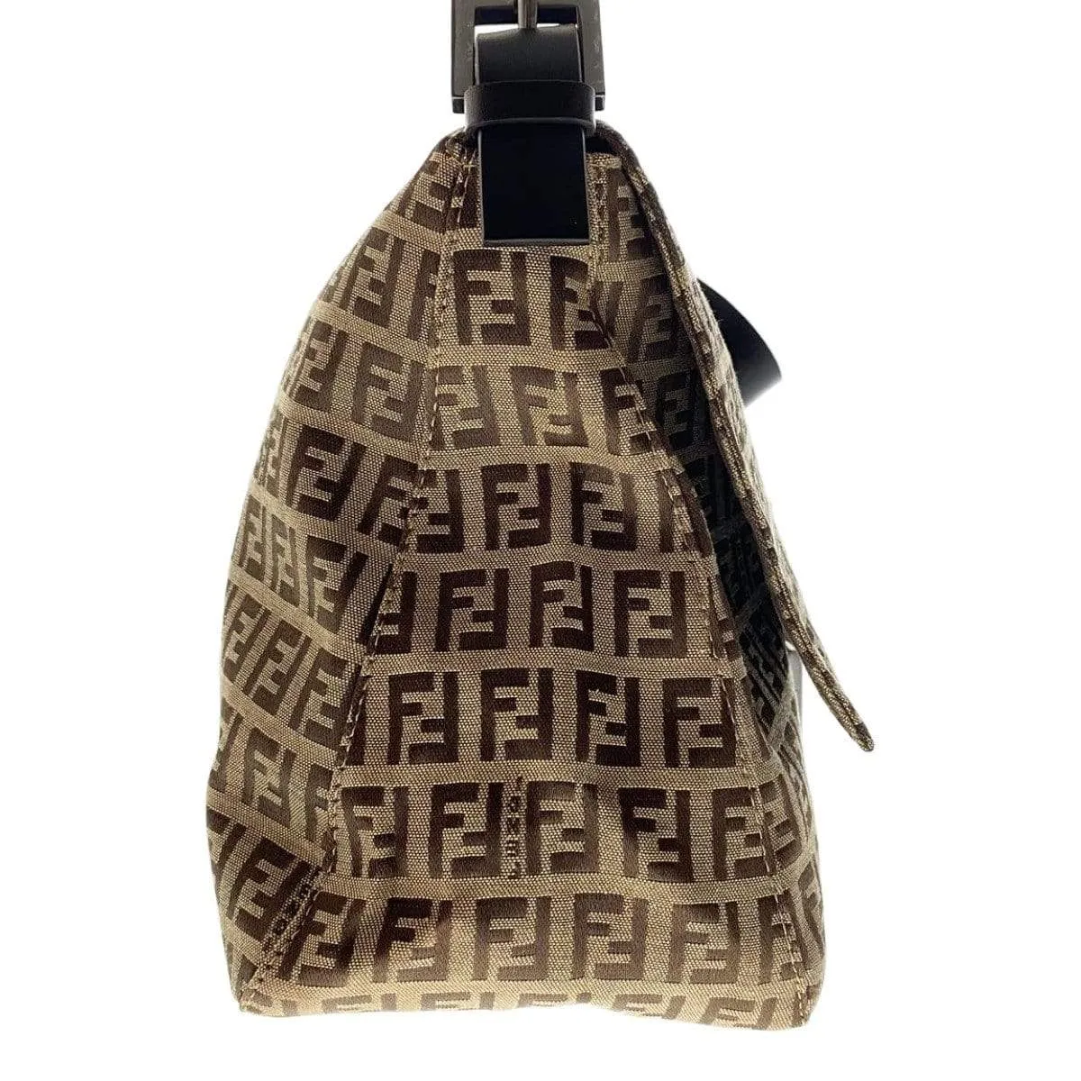 Fendi Zucchino Canvas Mamma Baguette Shoulder Bag