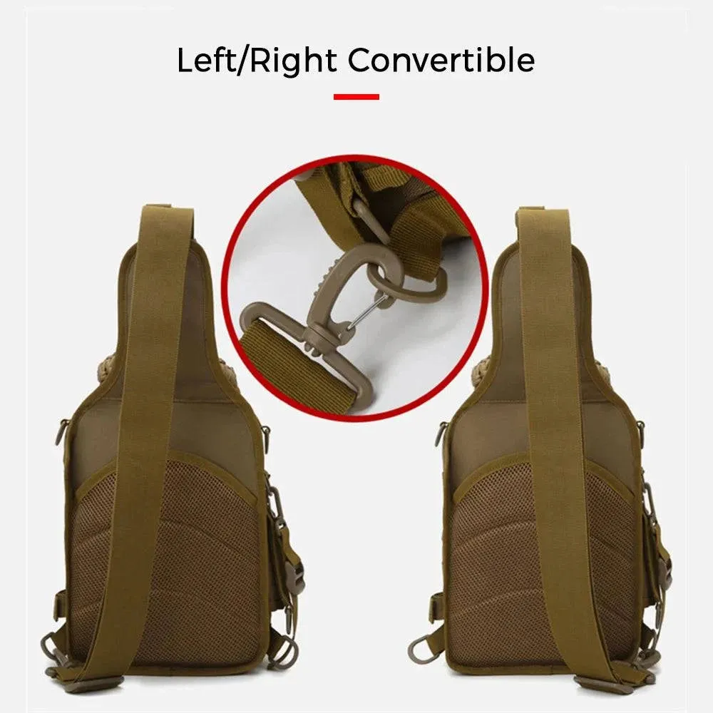 Fishing Sling Bag Fishing Tackle Storage Bag Tool Bag Oxford Cloth for Outdoor Fishing Hiking Hunting Camping