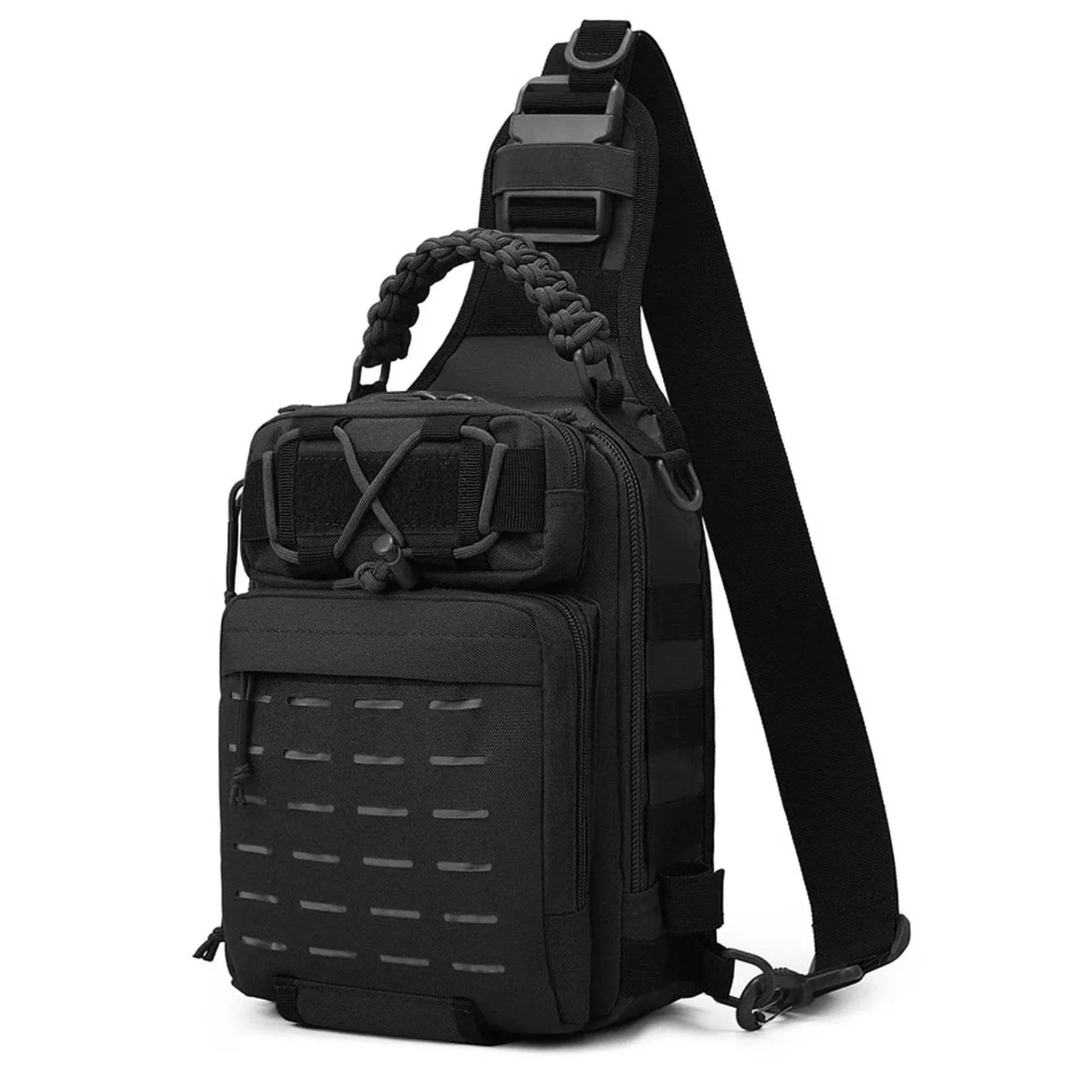 Fishing Sling Bag Fishing Tackle Storage Bag Tool Bag Oxford Cloth for Outdoor Fishing Hiking Hunting Camping