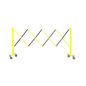 Flexpro® Expandable Barricade - 11.5 Ft Length - 110 Steel / Aluminum - Yellow / Black