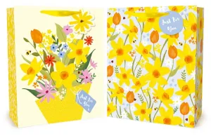 Floral Easter Medium gift bag Assorted