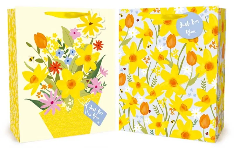Floral Easter Medium gift bag Assorted