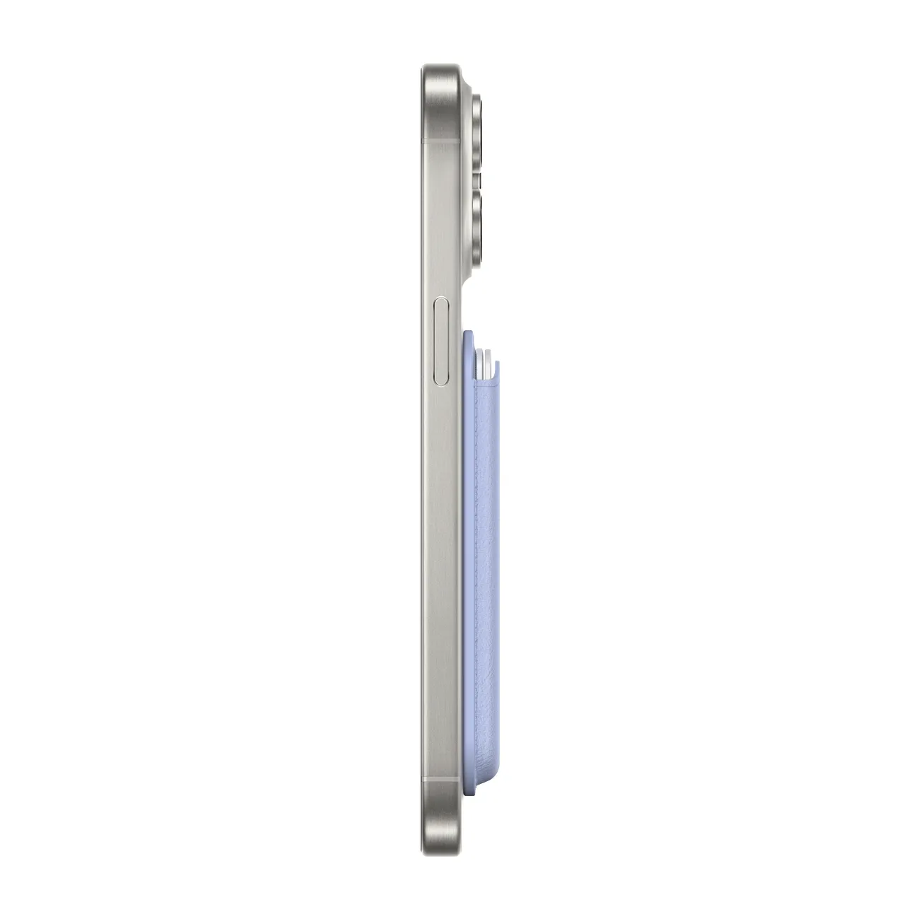 Fluttering Lavender | Leather Wallet with MagSafe