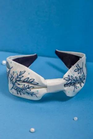 Foliate Embroidered Hairband