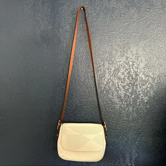 FOSSIL Harper Saddle Crossbody Pebbled Leather Bag