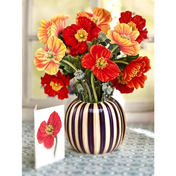 French Poppies Greeting Cards