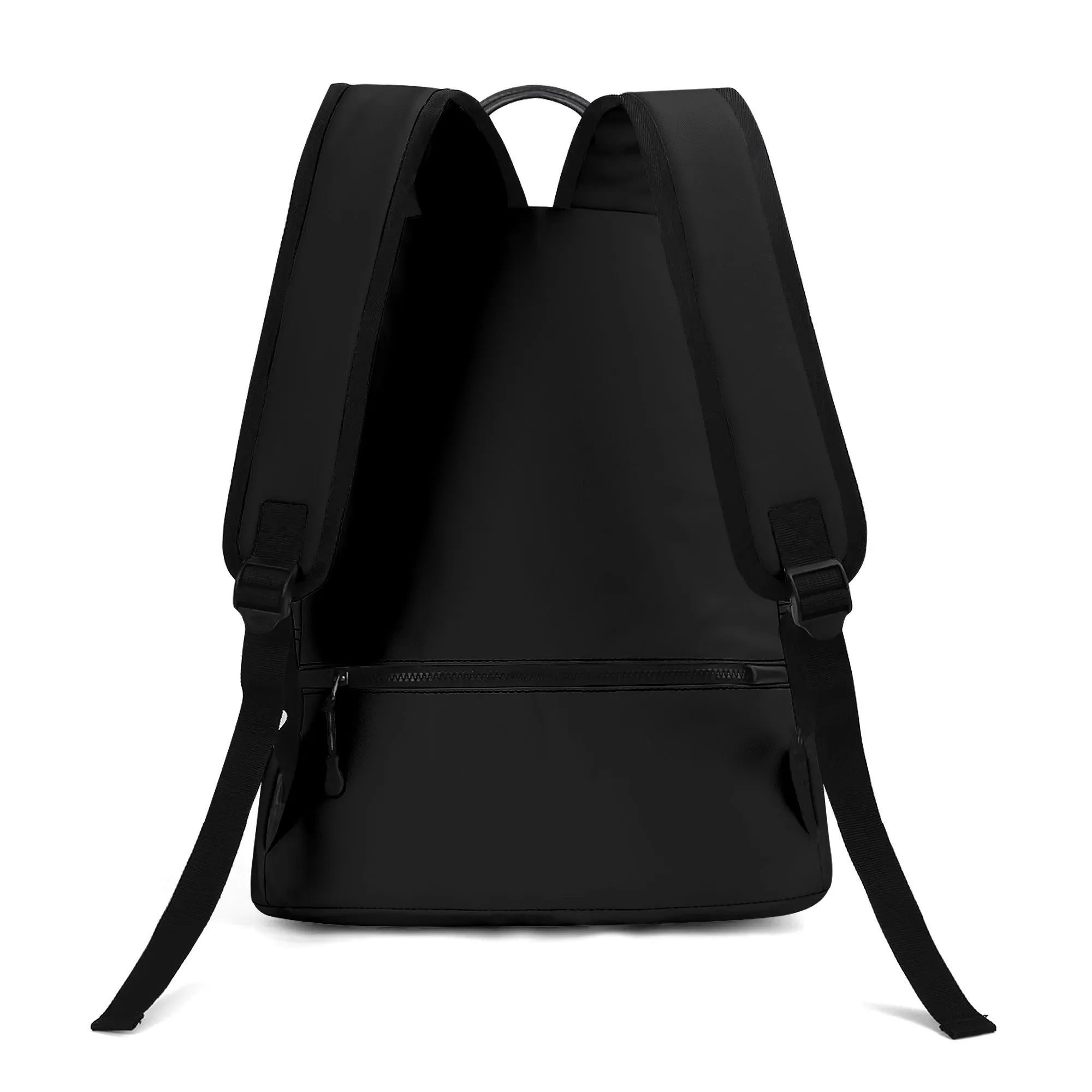 Frenchie Mom - 17 Inch  (PU) Leather Backpack