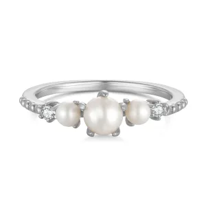 Freshwater Pearl Silver Ring - Whimsy