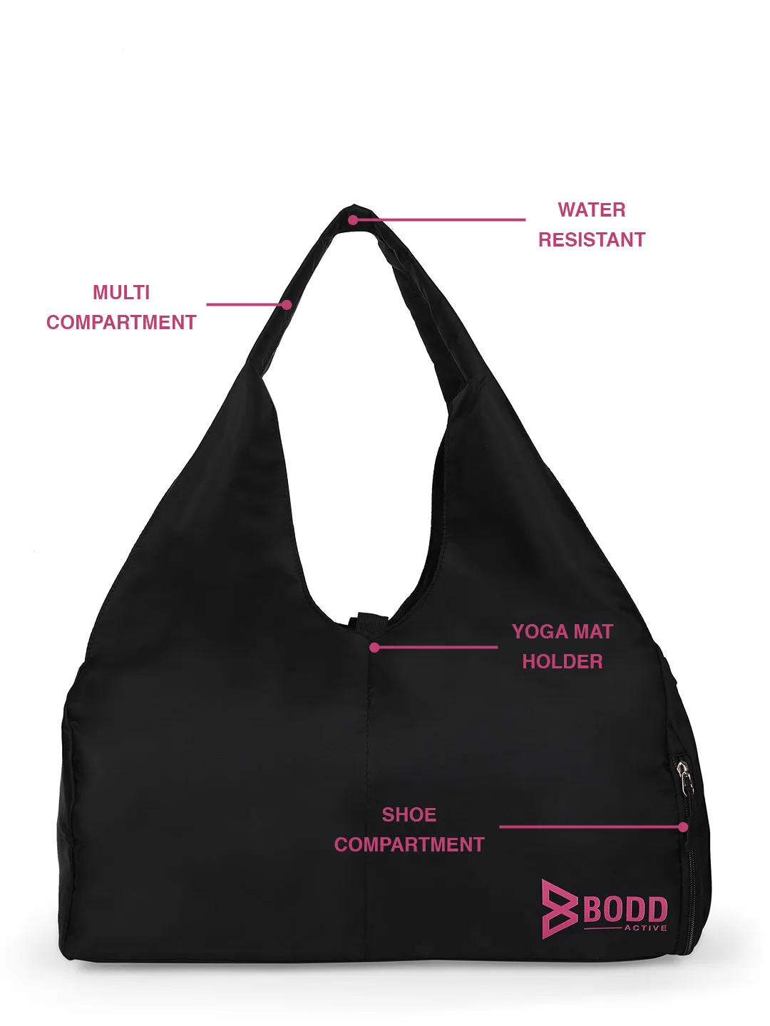 Functional Black Yoga Bag
