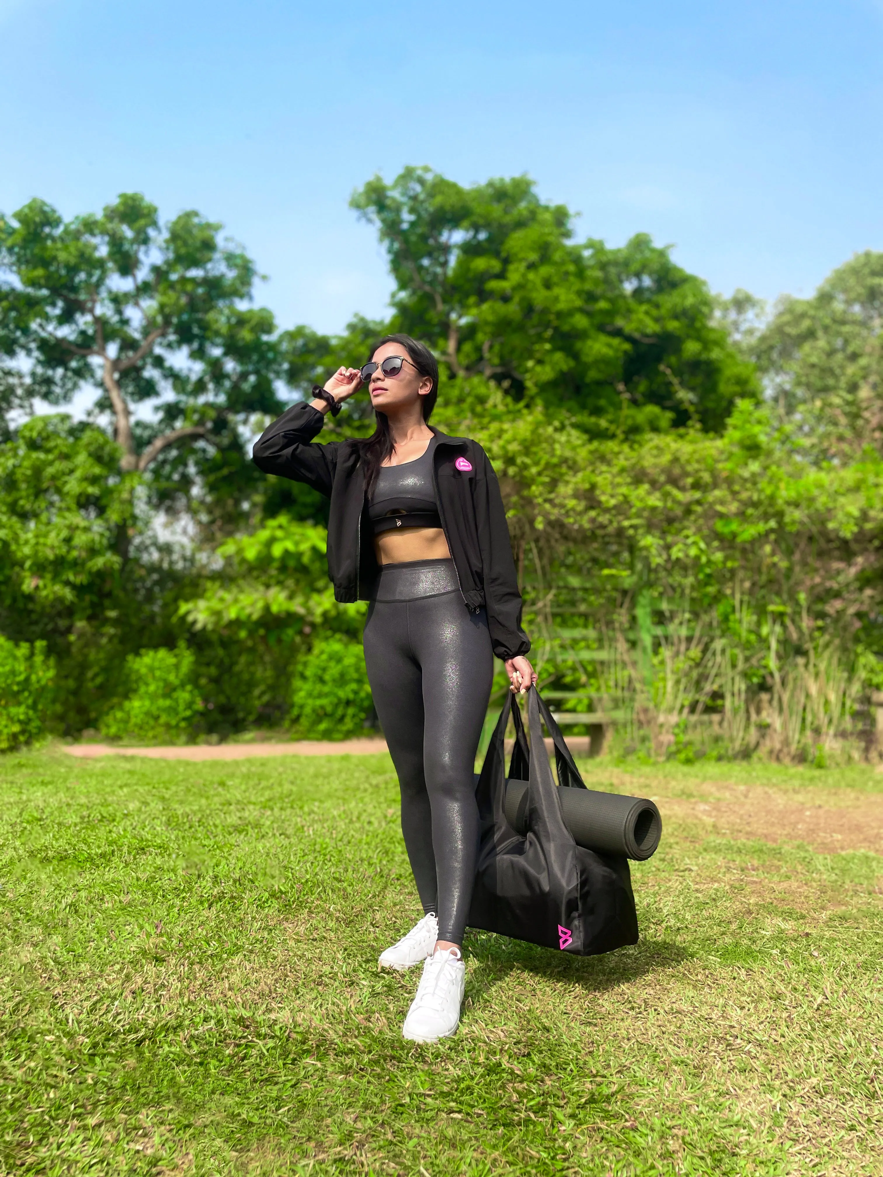Functional Black Yoga Bag