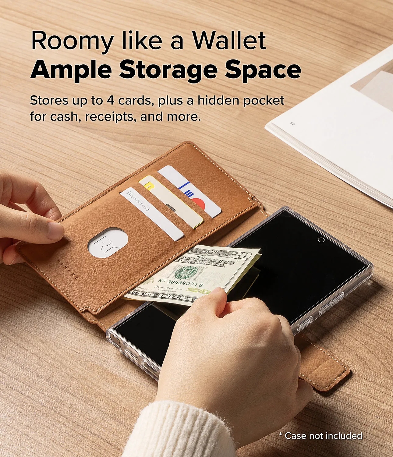 Galaxy S25 Ultra Case | Folio Grip Wallet Magnetic