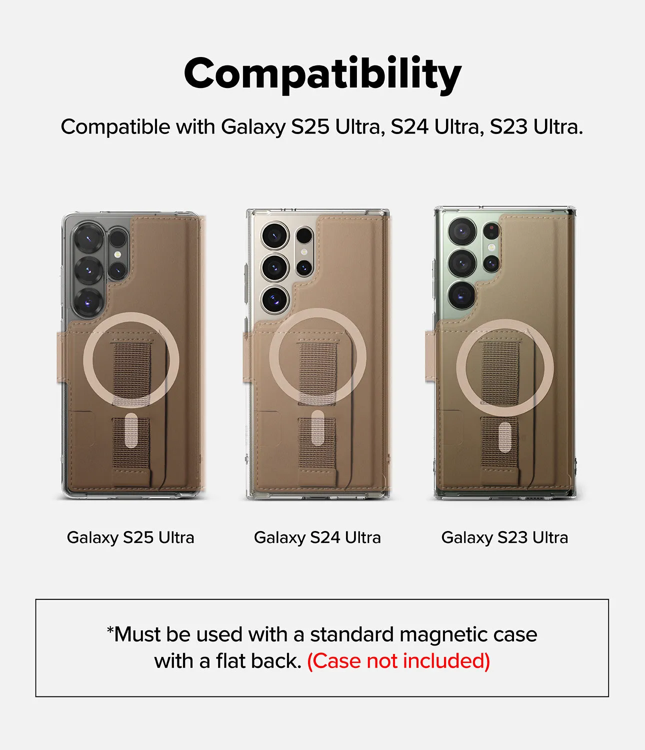 Galaxy S25 Ultra Case | Folio Grip Wallet Magnetic