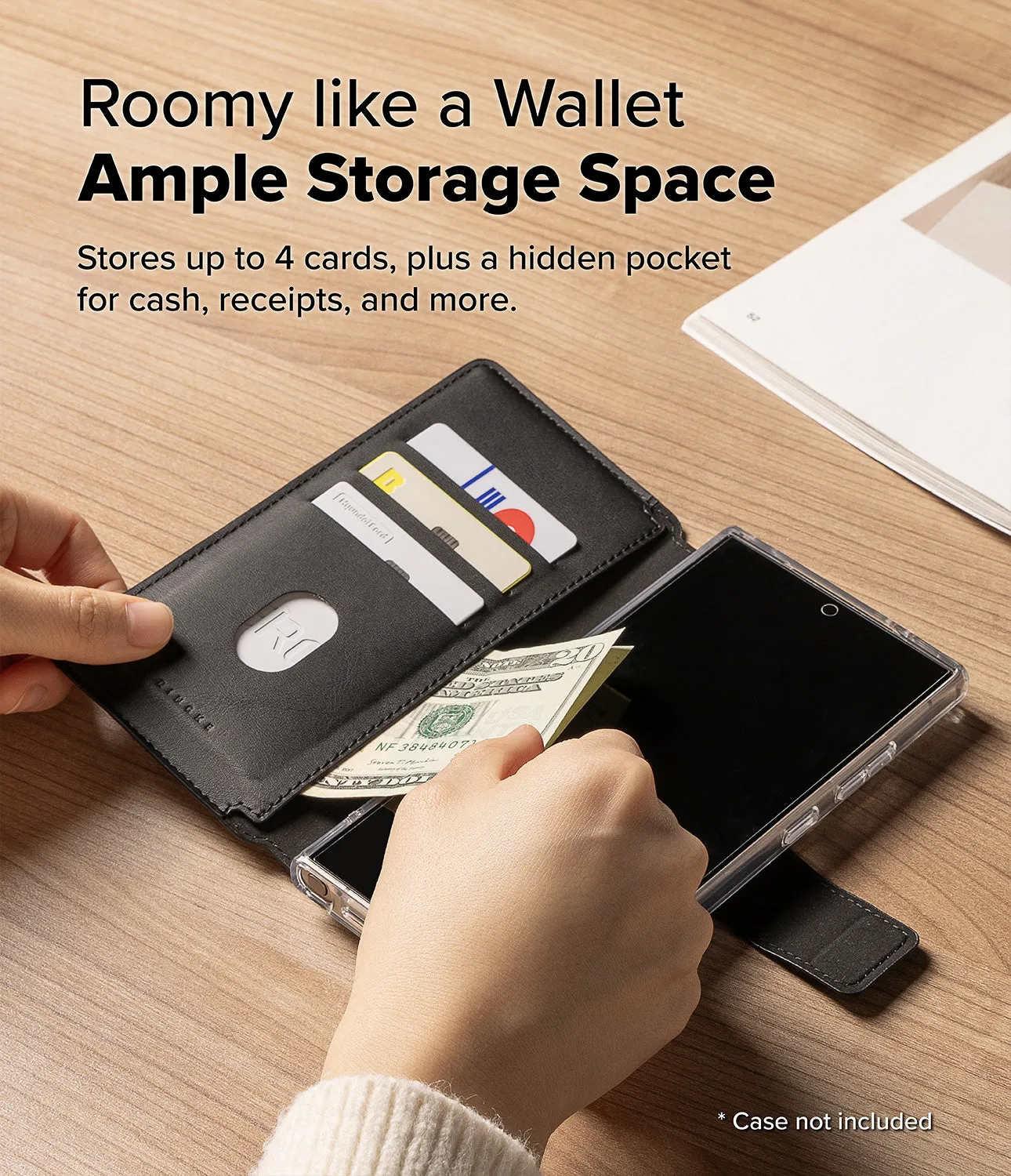 Galaxy S25 Ultra Case | Folio Grip Wallet Magnetic