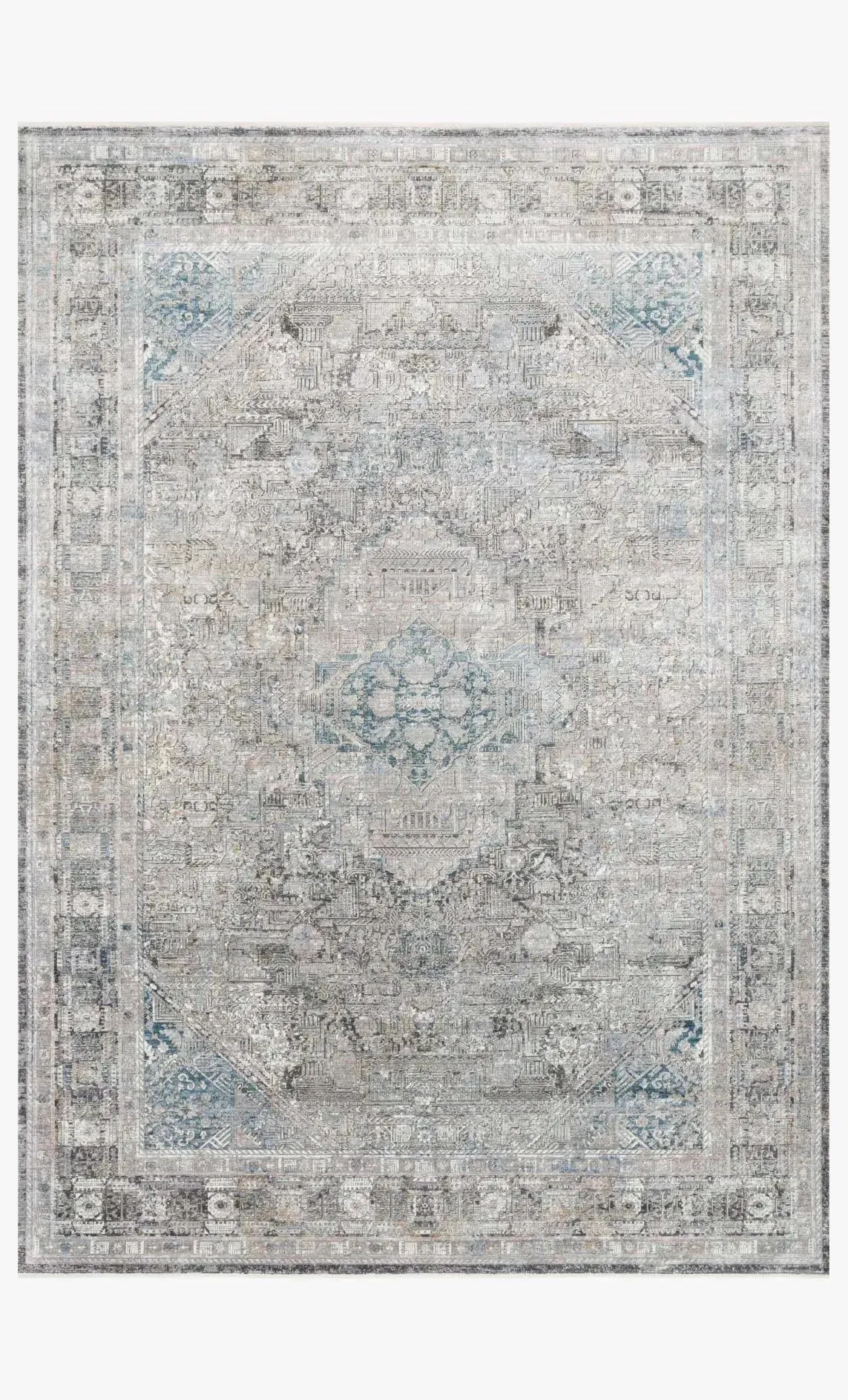 Gemma GEM-05 Silver/Blue Rug