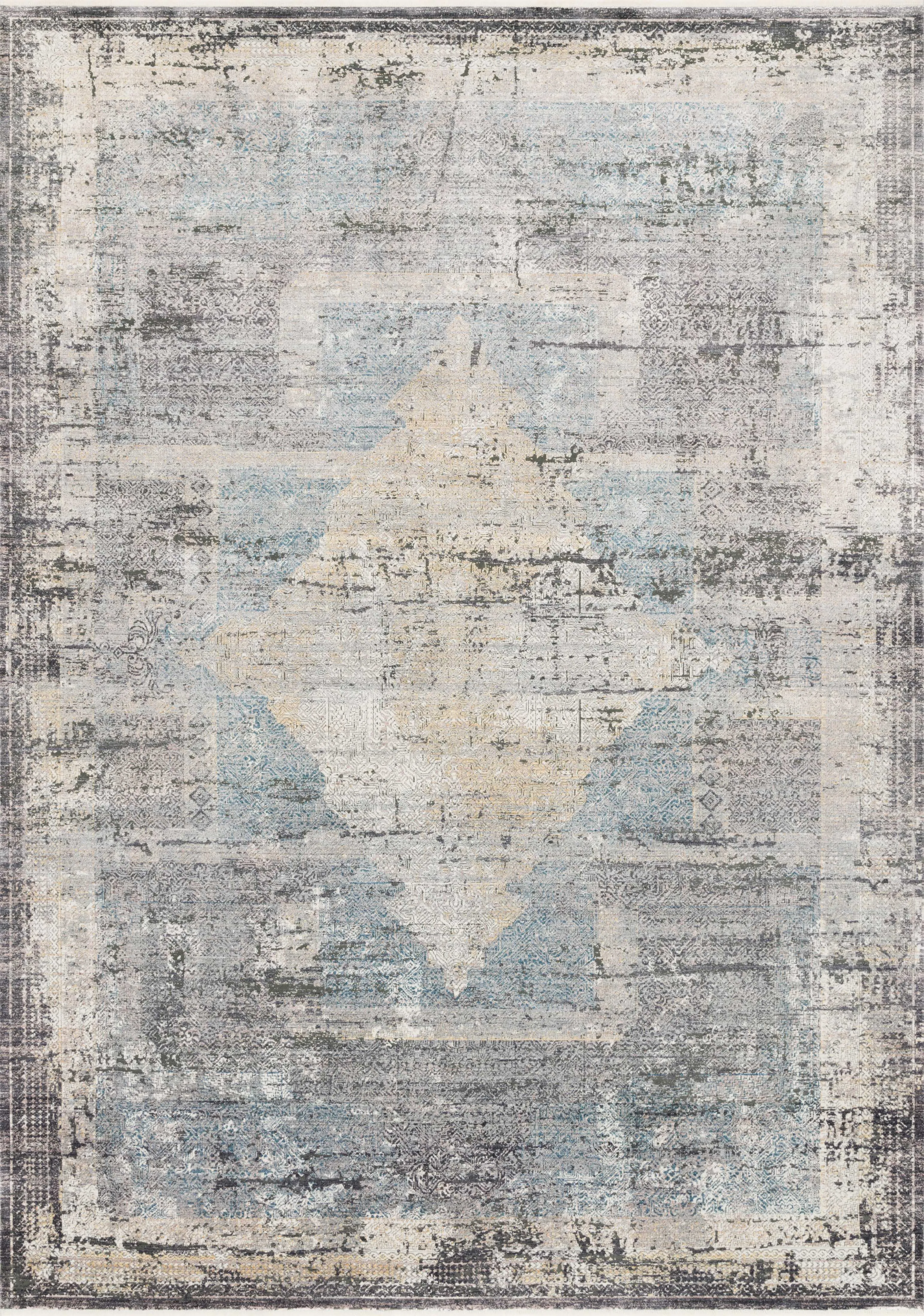 Gemma Rug in Charcoal & Multi