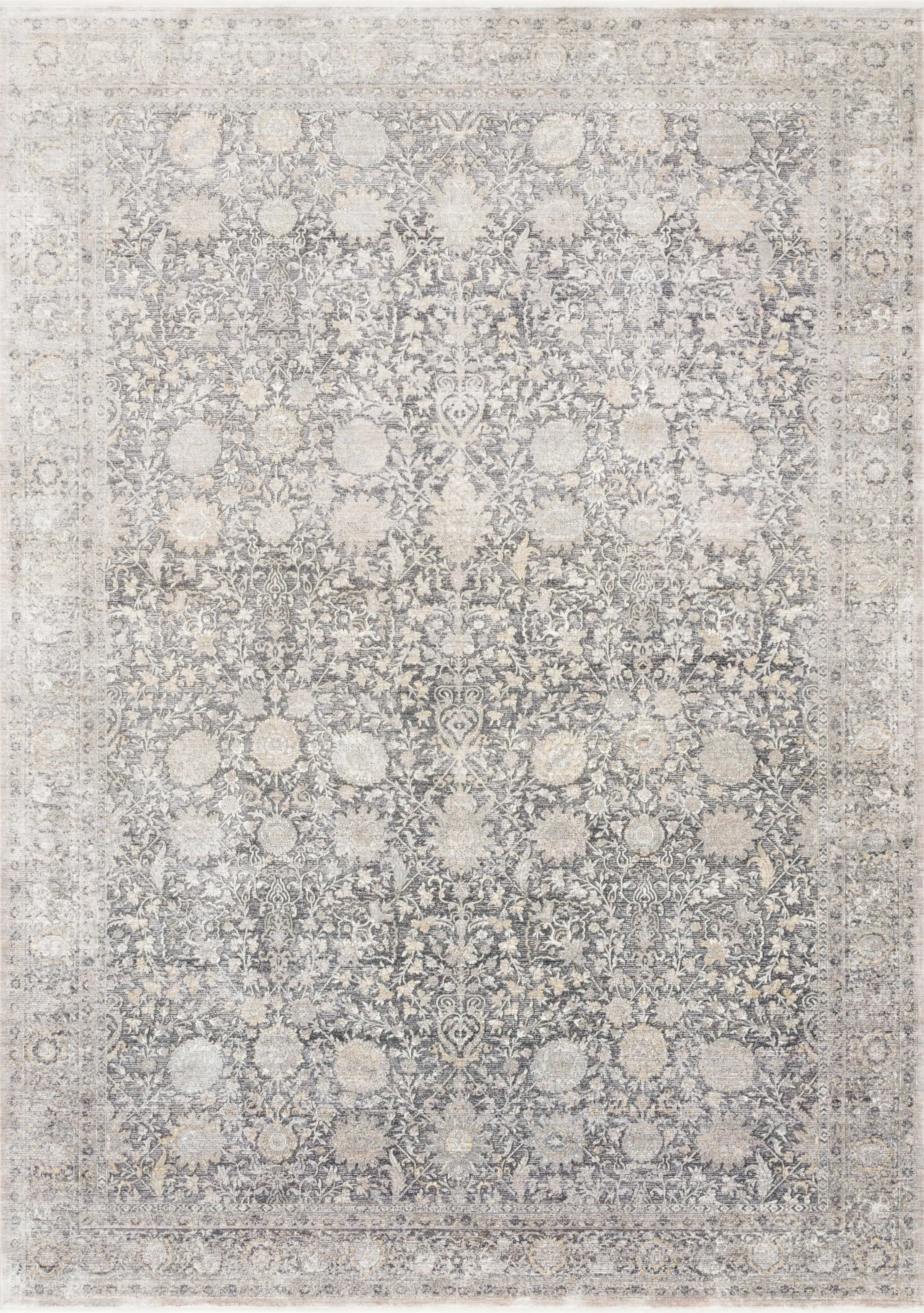 Gemma Rug in Charcoal & Sand