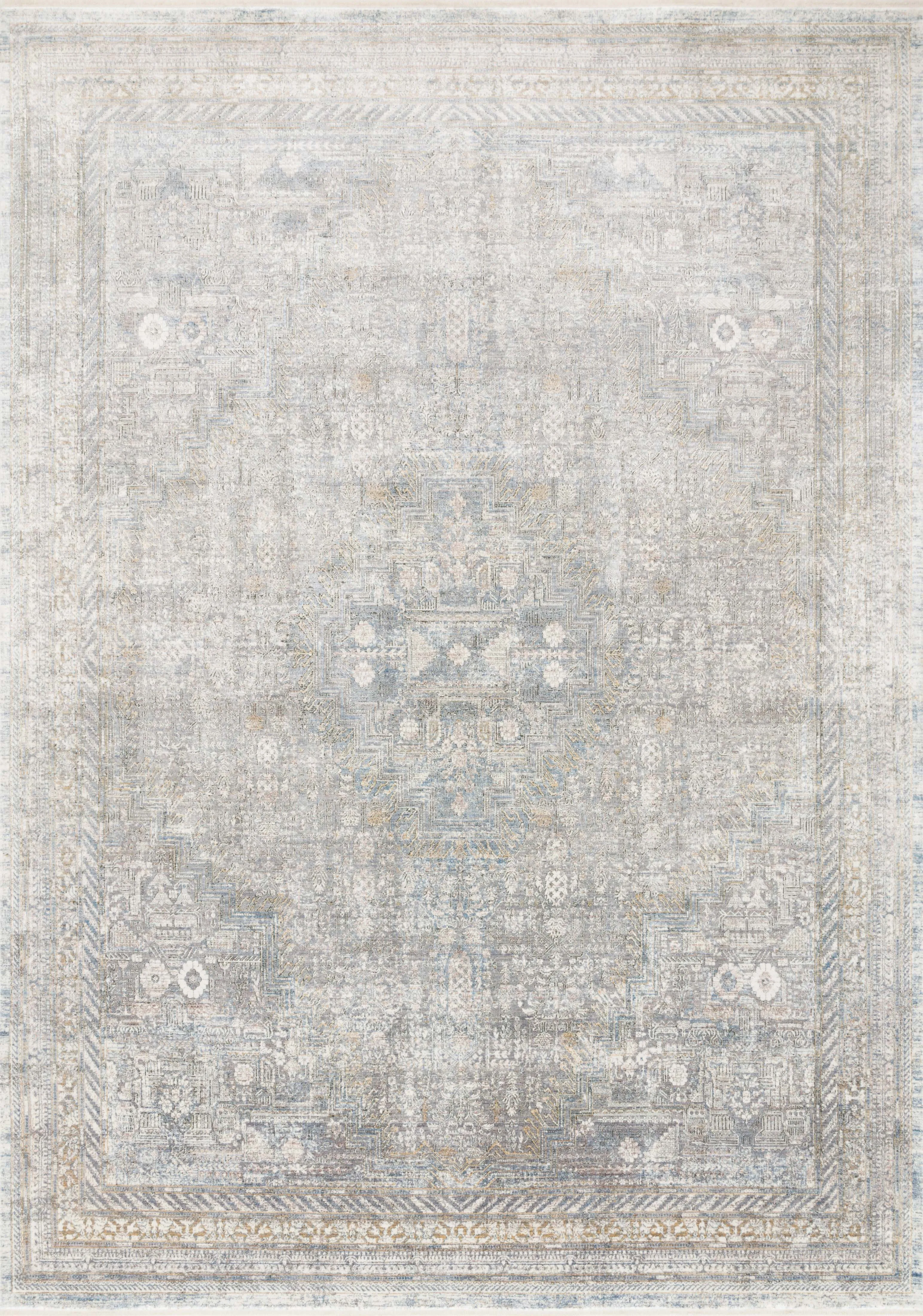 Gemma Rug in Silver & Multi