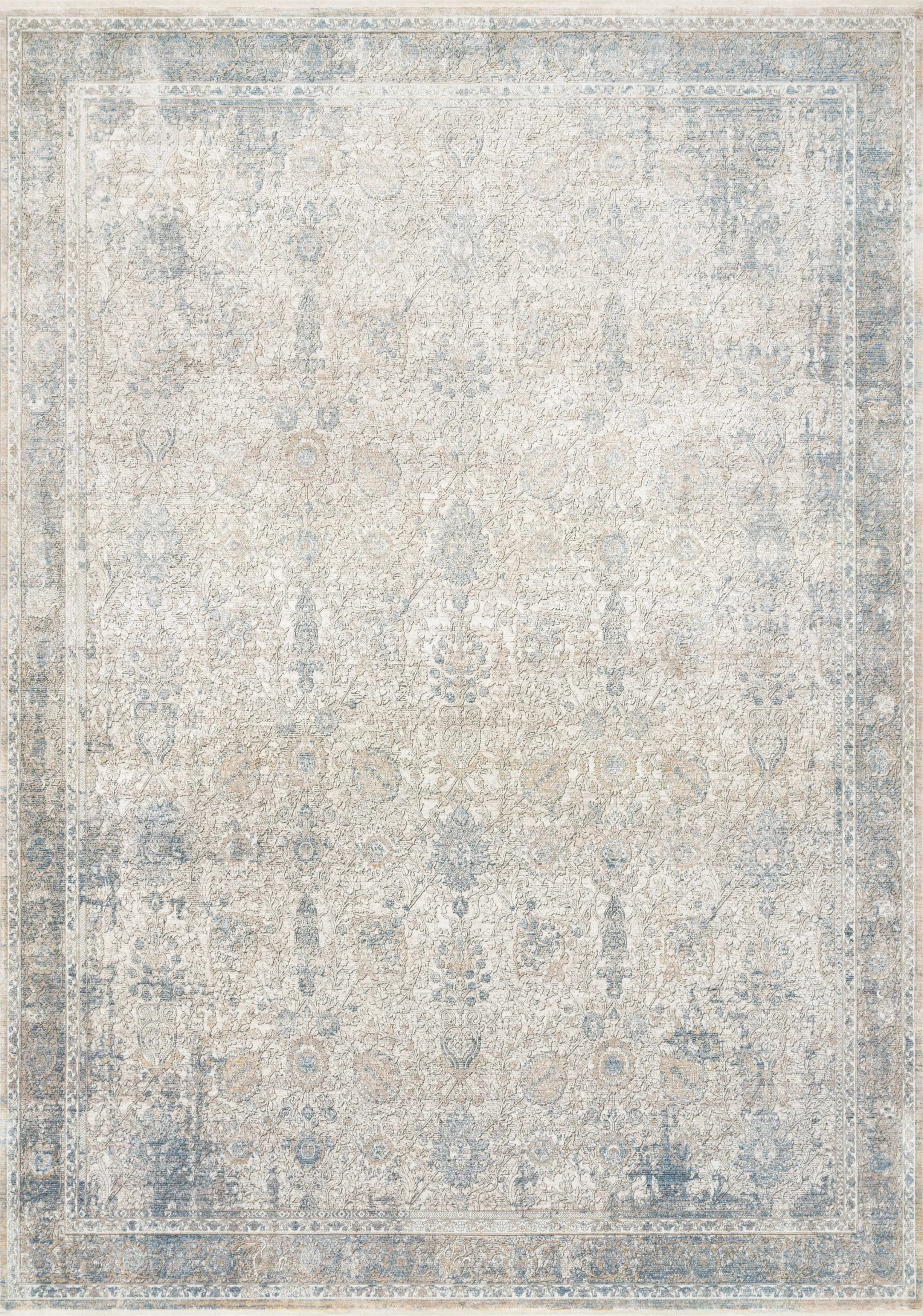 Gemma Rug in Sky & Ivory
