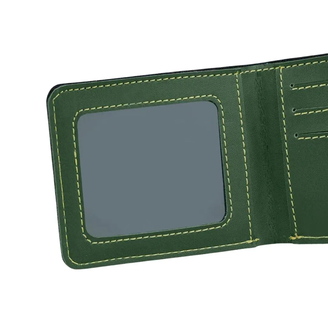 Giftana Exquisite Mens Personalized Wallet with Doctor Charm - Green