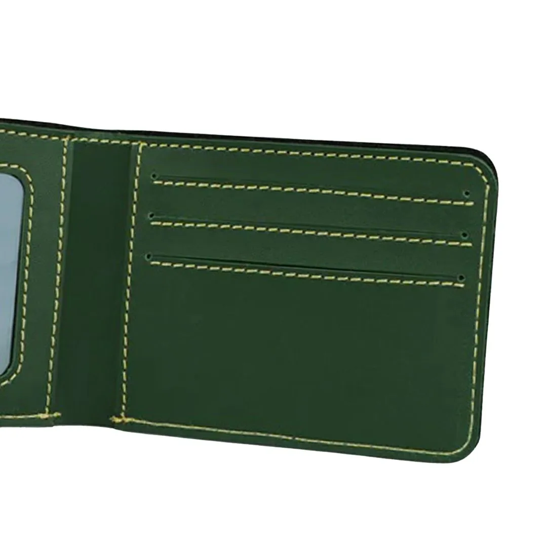 Giftana Exquisite Mens Personalized Wallet with Doctor Charm - Green