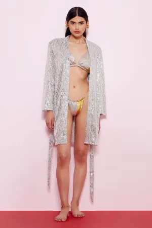 Glistening Bling cover up- grey