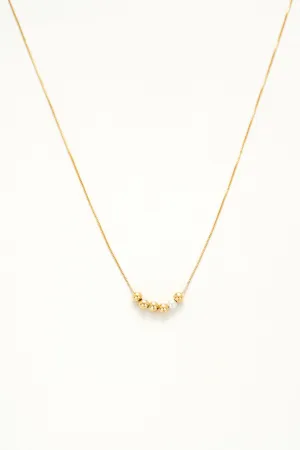 Glistening Drops Gold Necklace