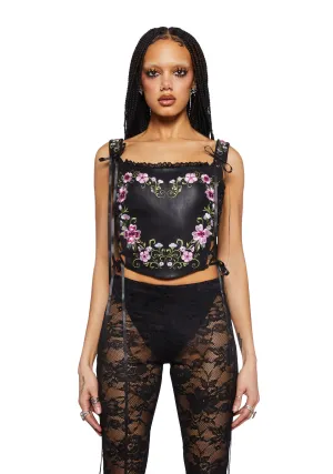 Glistening Gardens Corset Top