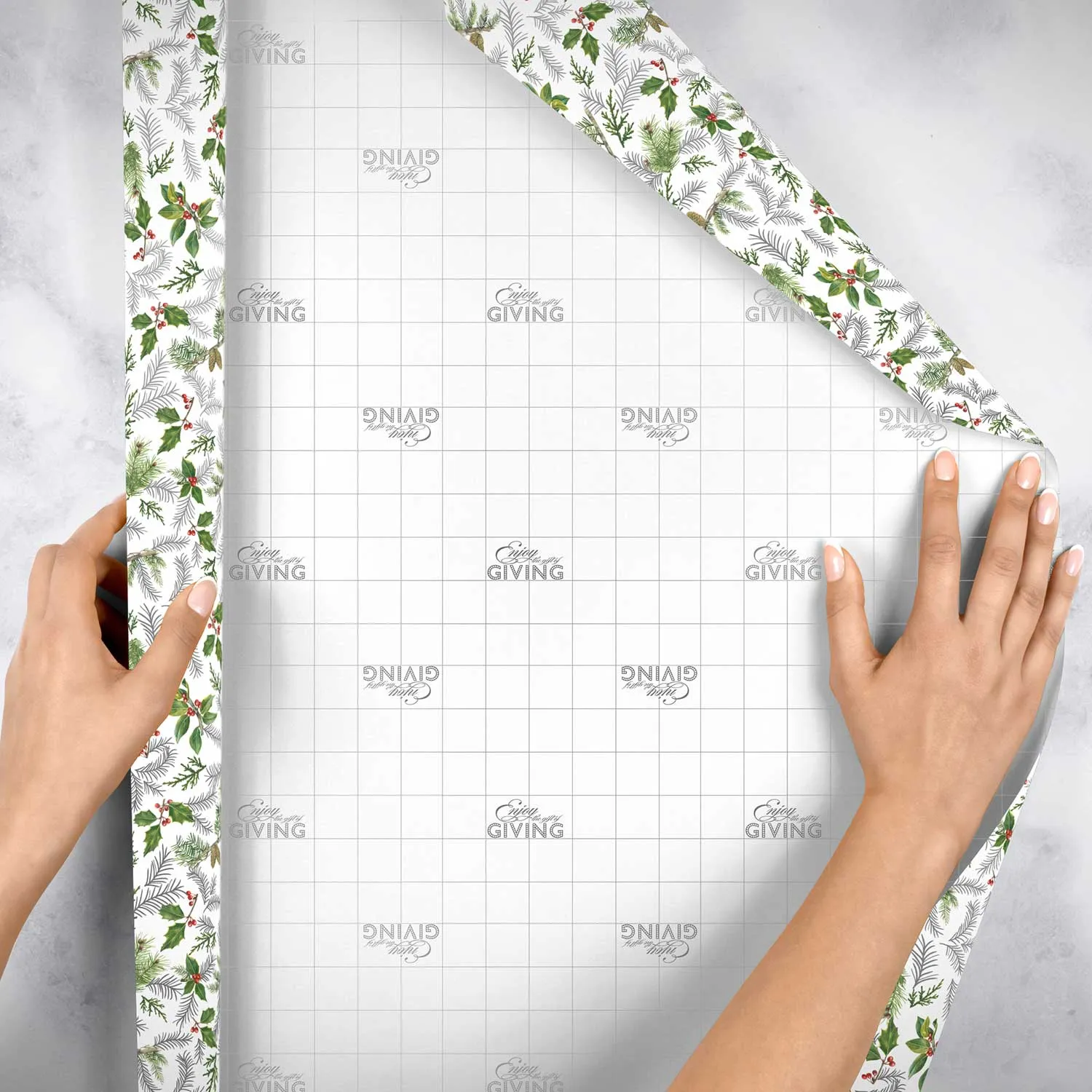 Glistening Pine Christmas Gift Wrap