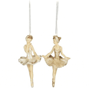 Gold And Pearl Ballerinas