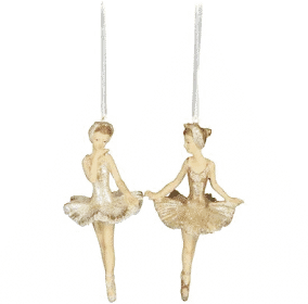Gold And Pearl Ballerinas