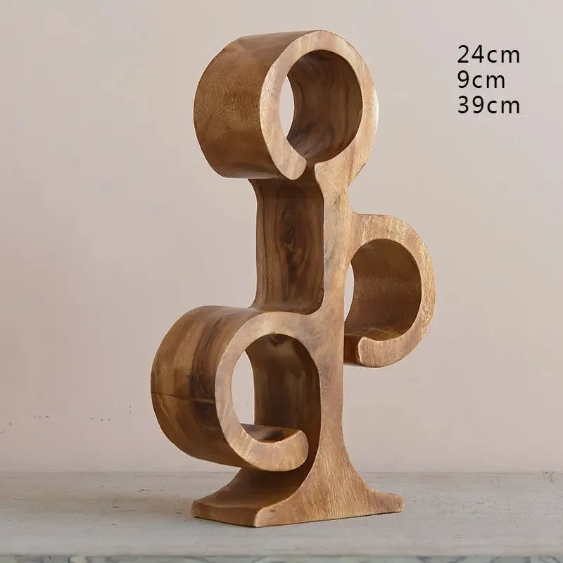 Handmade Ornamental Wooden Wine Bottle Holder