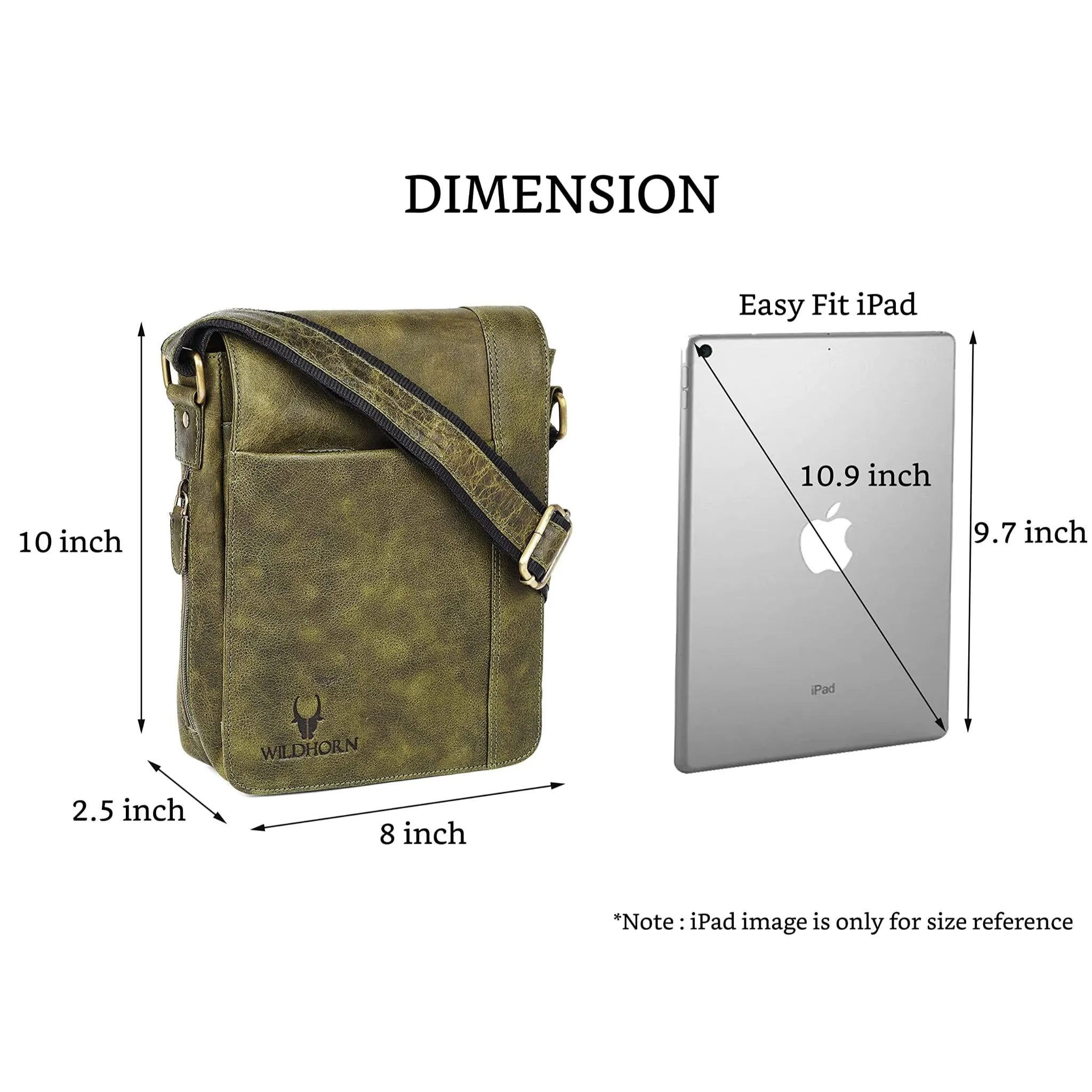 HEMSLEY Leather Sling Bag for Men