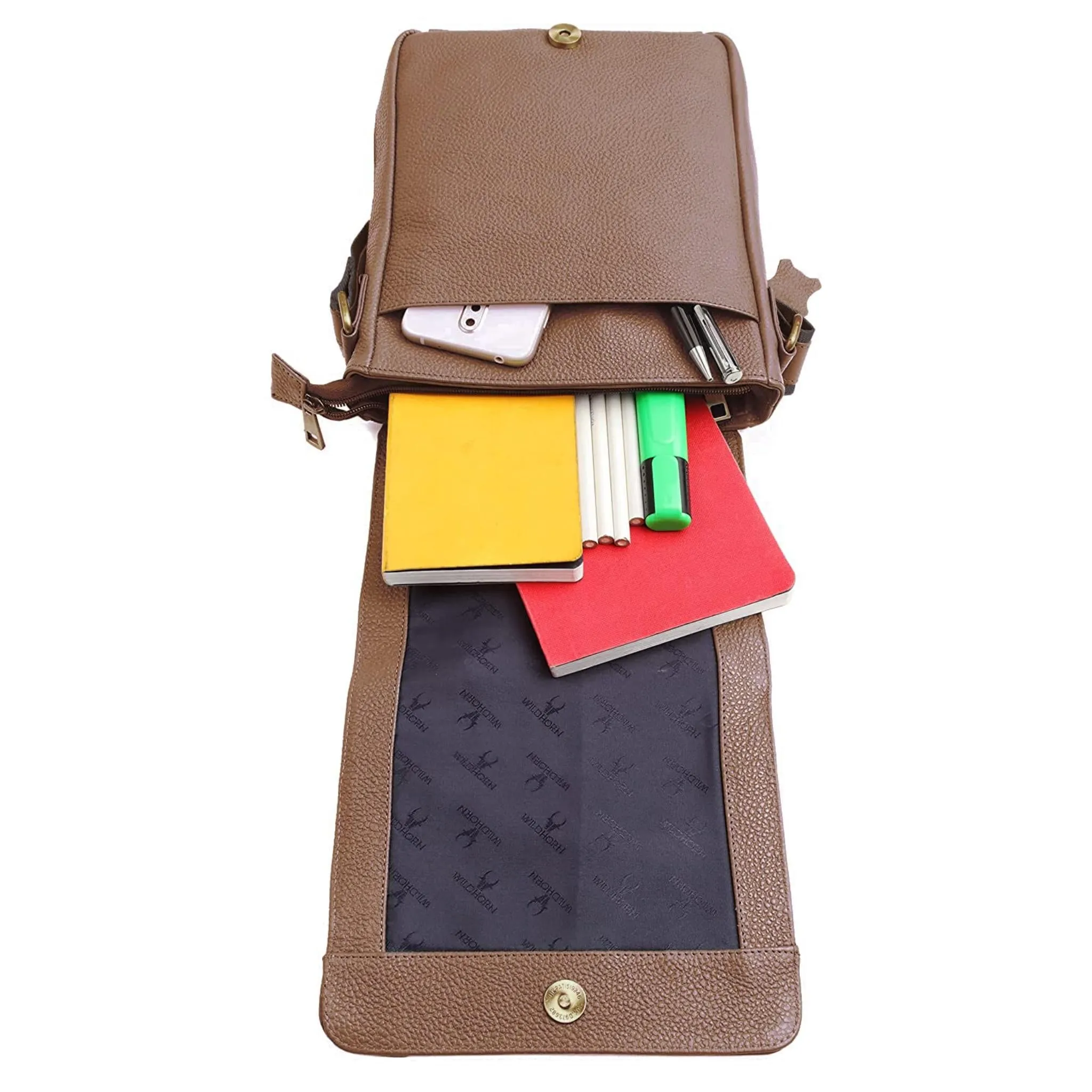 HEMSLEY Leather Sling Bag for Men