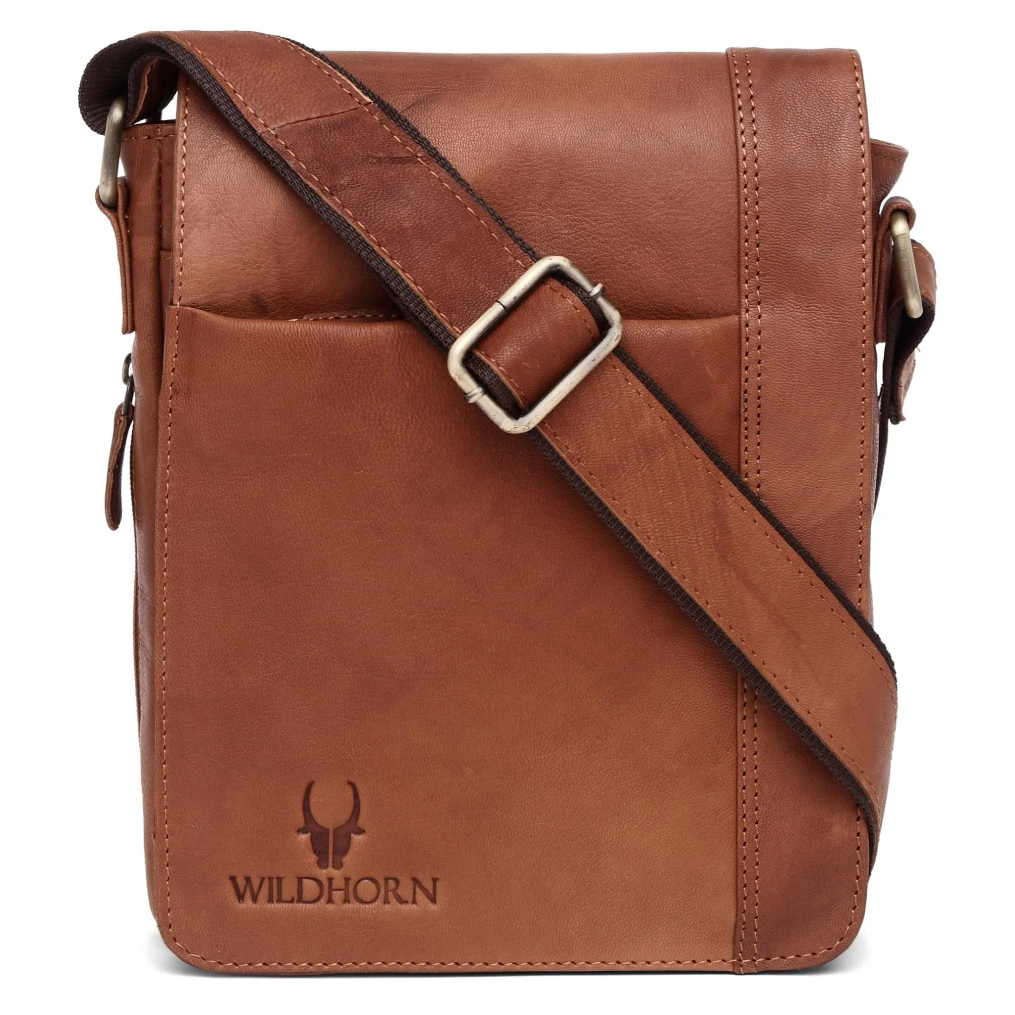 HEMSLEY Leather Sling Bag for Men