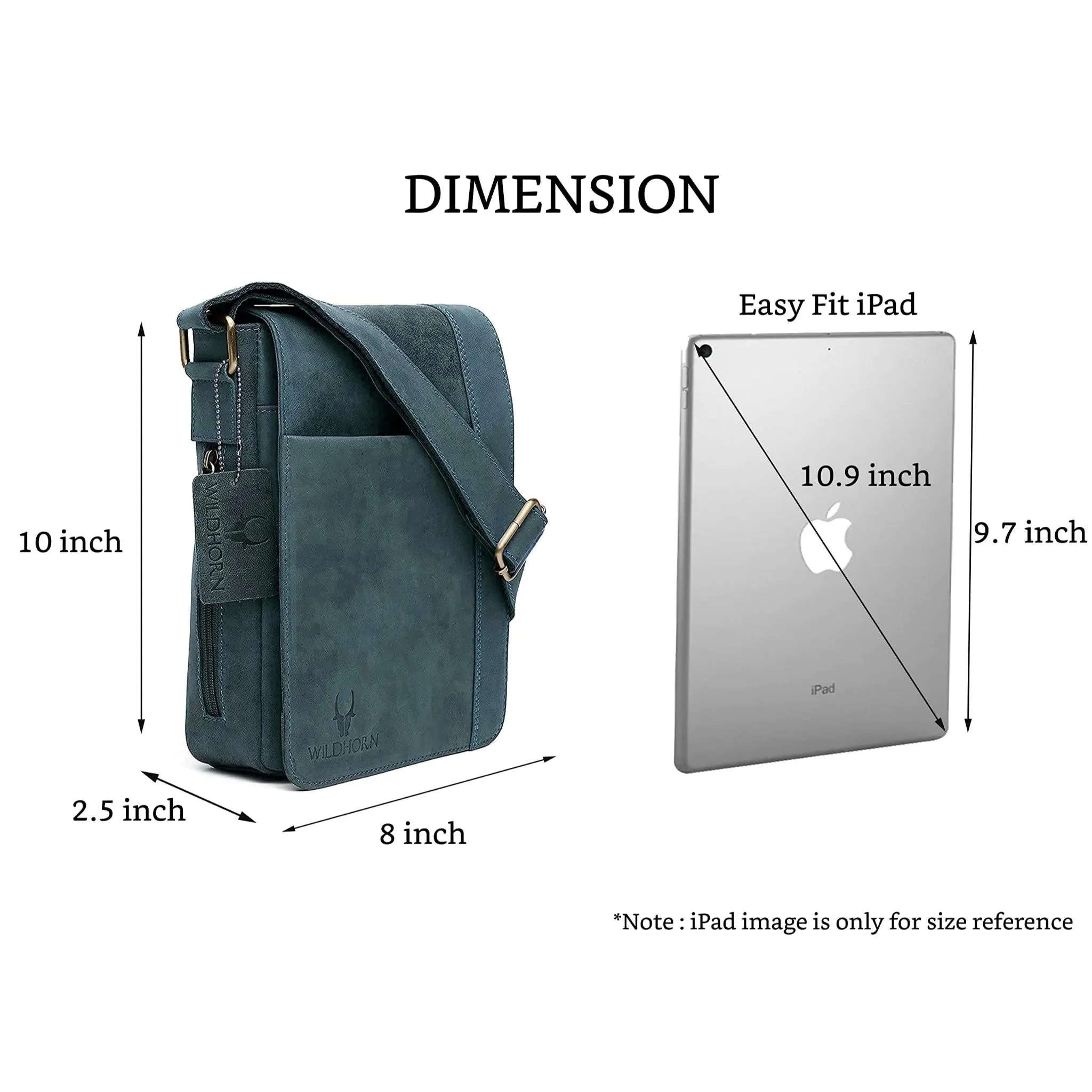 HEMSLEY Leather Sling Bag for Men