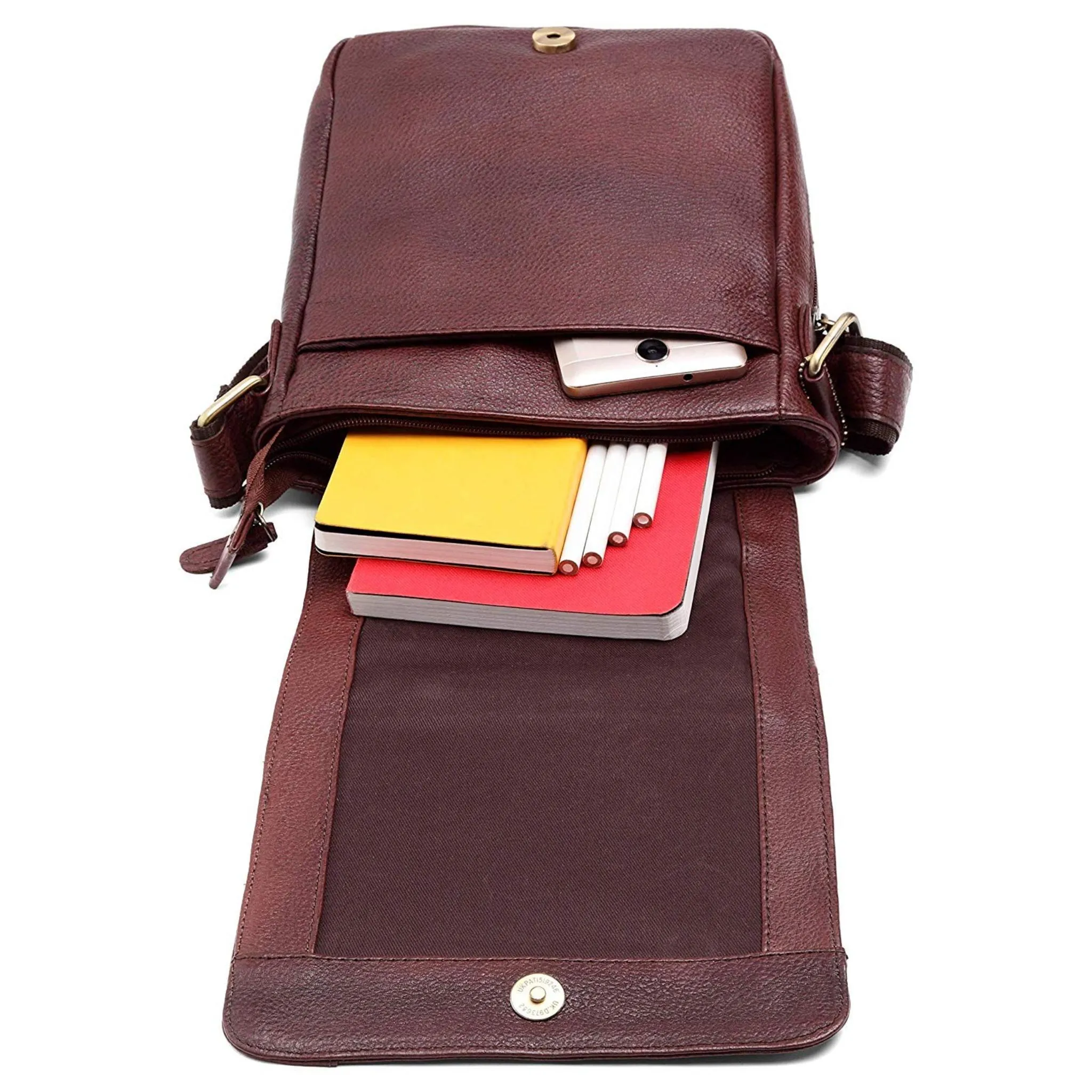 HEMSLEY Leather Sling Bag for Men