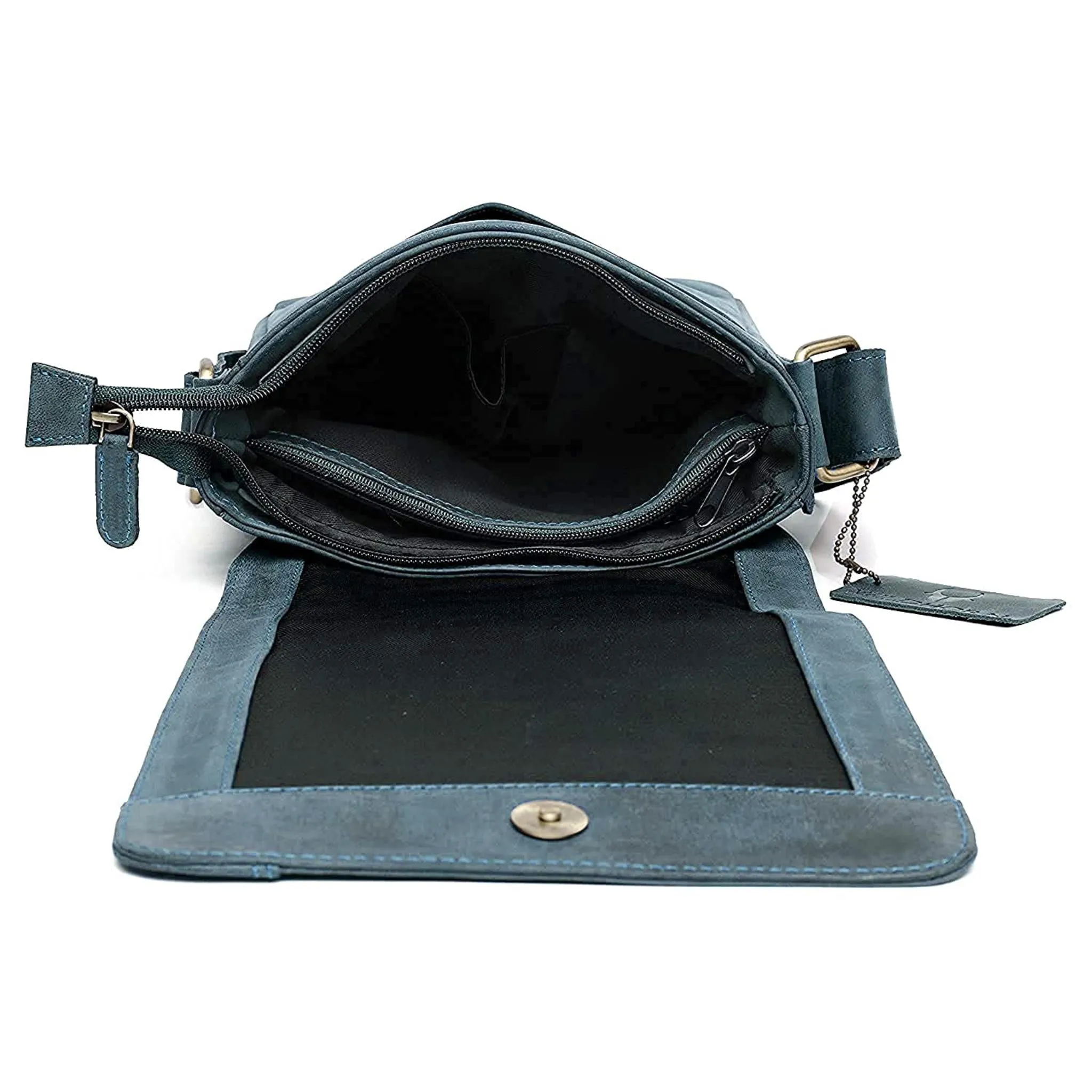 HEMSLEY Leather Sling Bag for Men