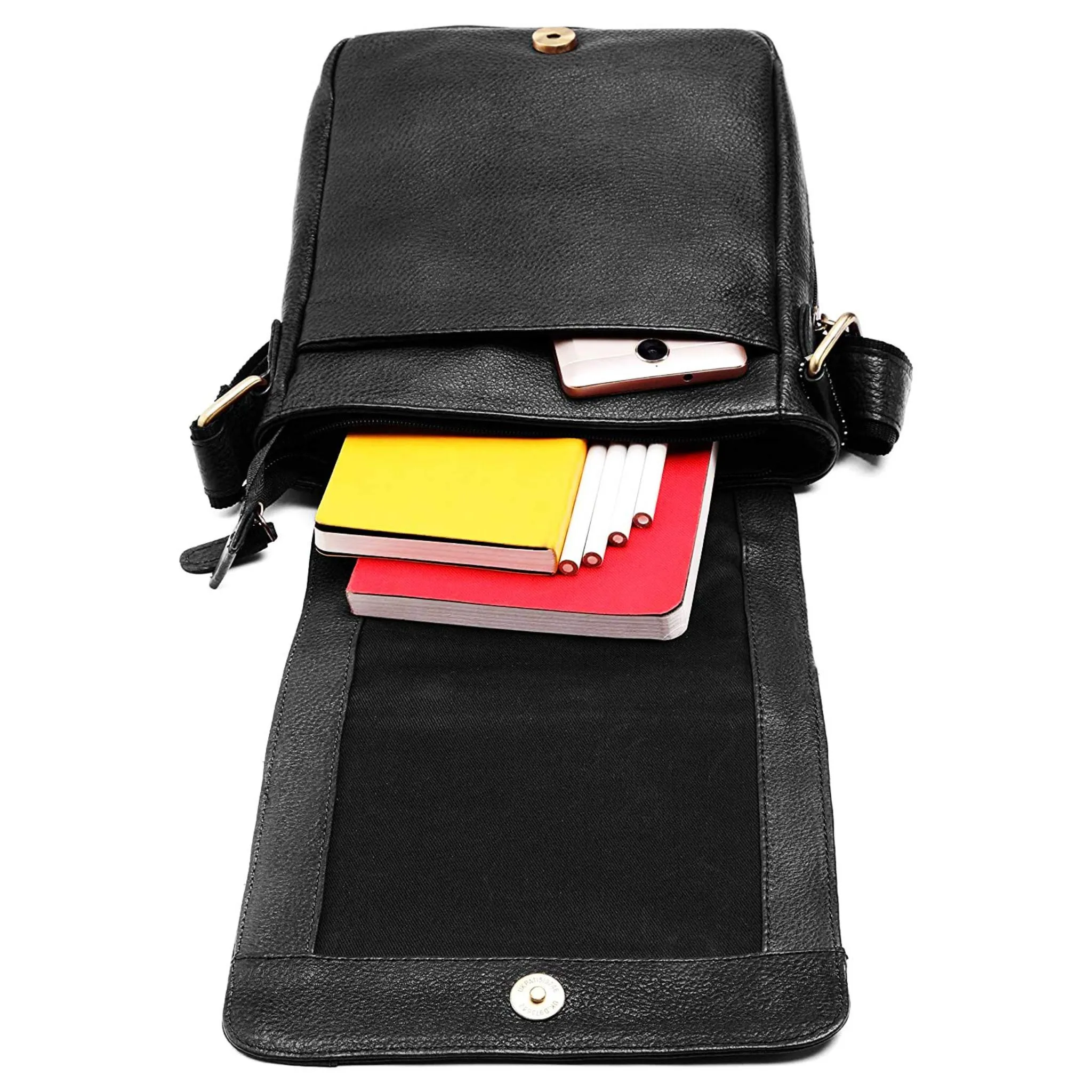 HEMSLEY Leather Sling Bag for Men