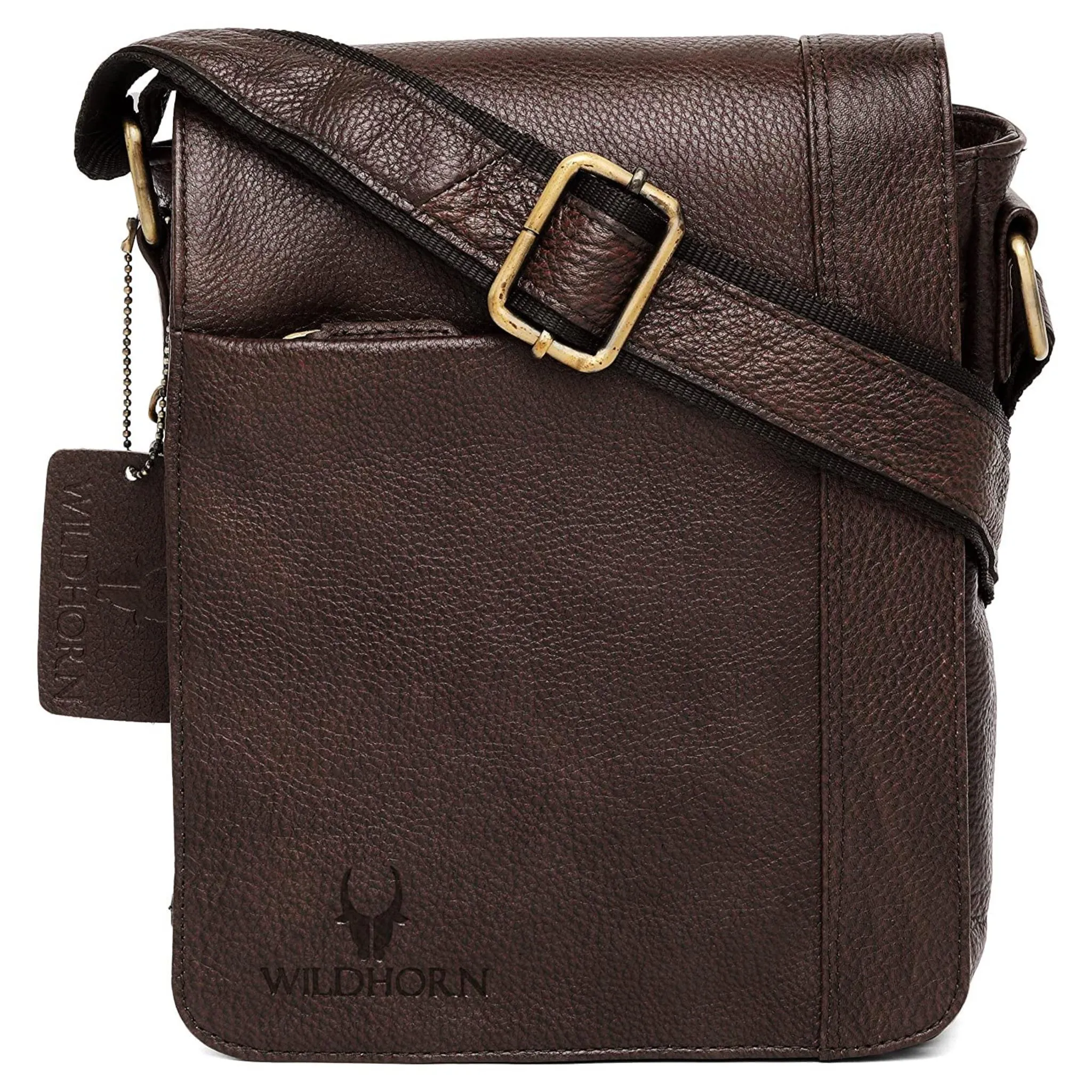 HEMSLEY Leather Sling Bag for Men