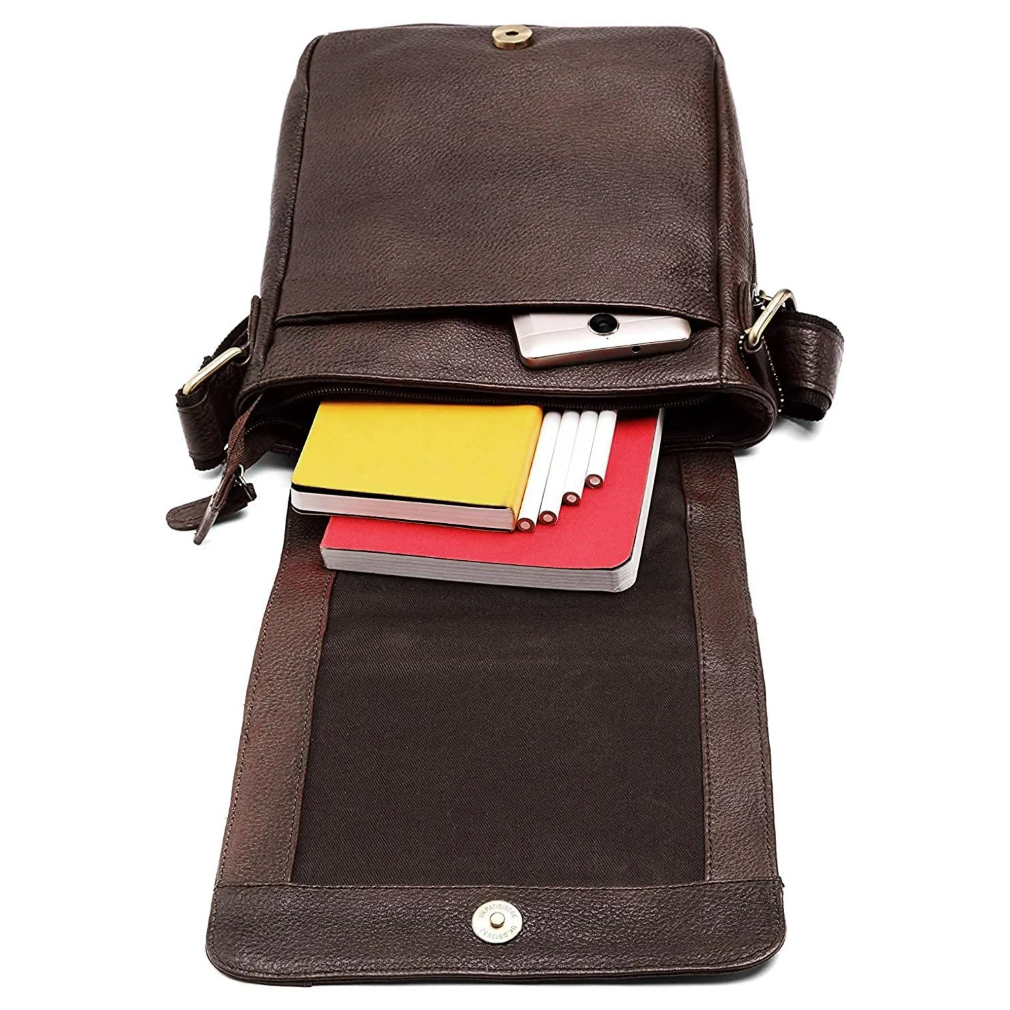 HEMSLEY Leather Sling Bag for Men