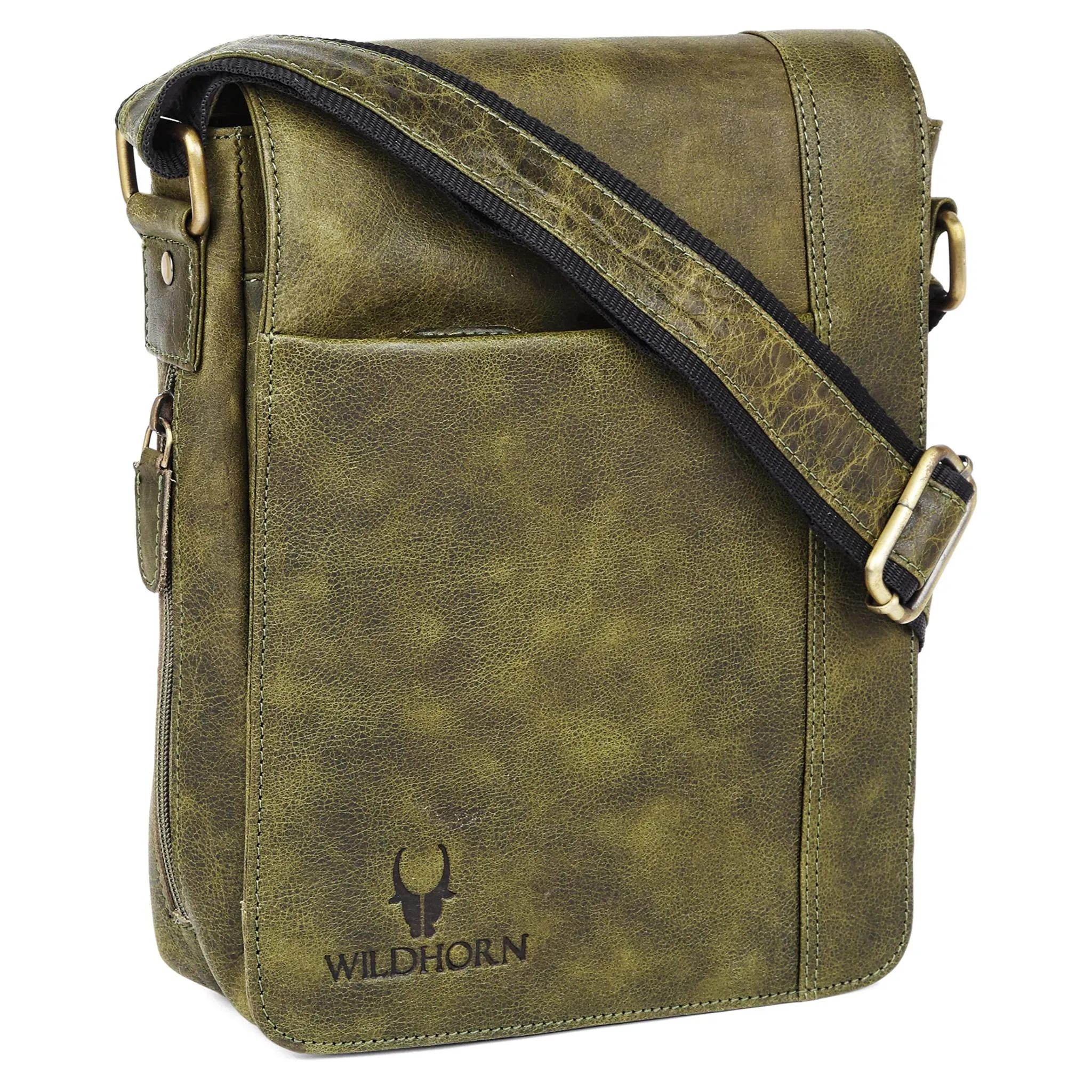 HEMSLEY Leather Sling Bag for Men