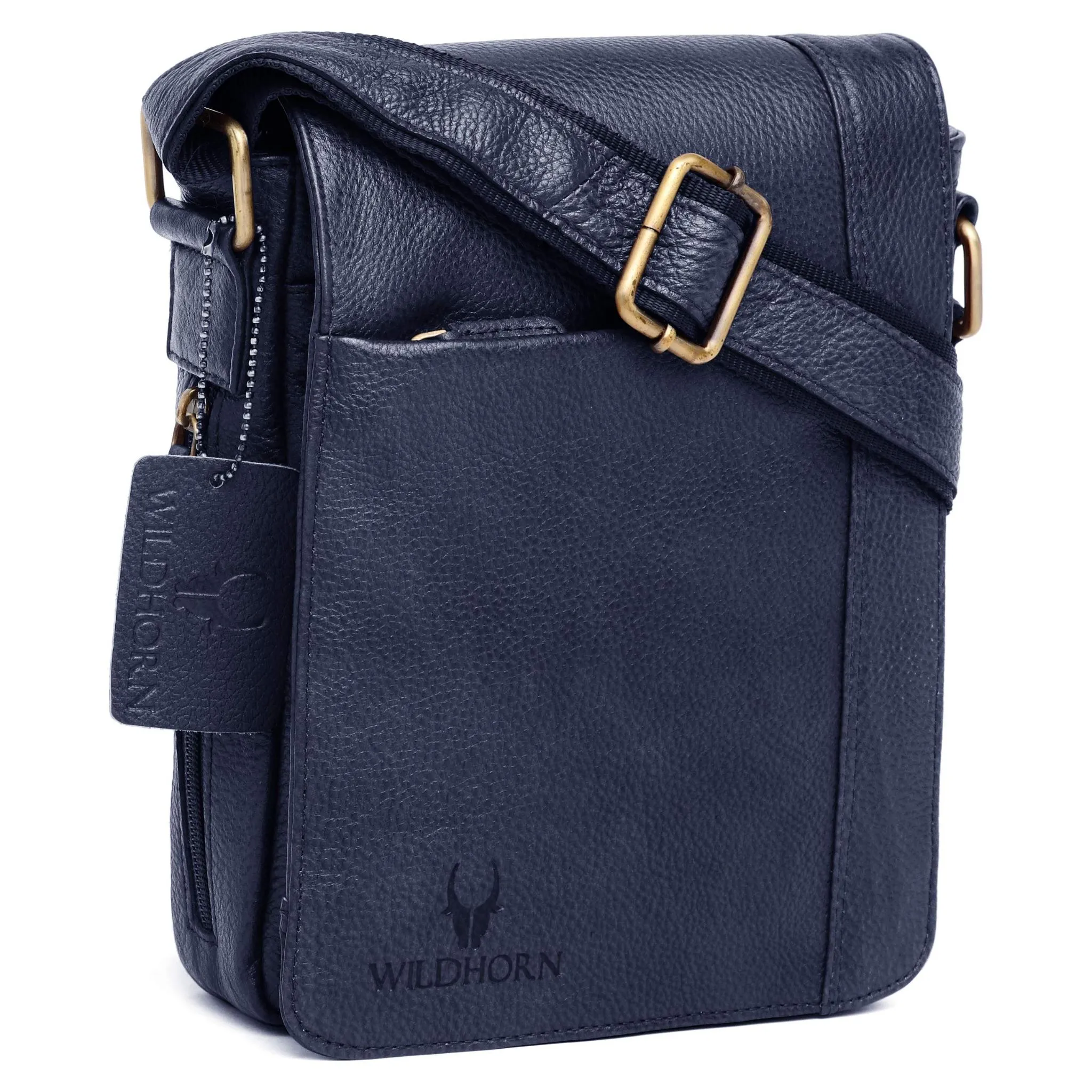 HEMSLEY Leather Sling Bag for Men