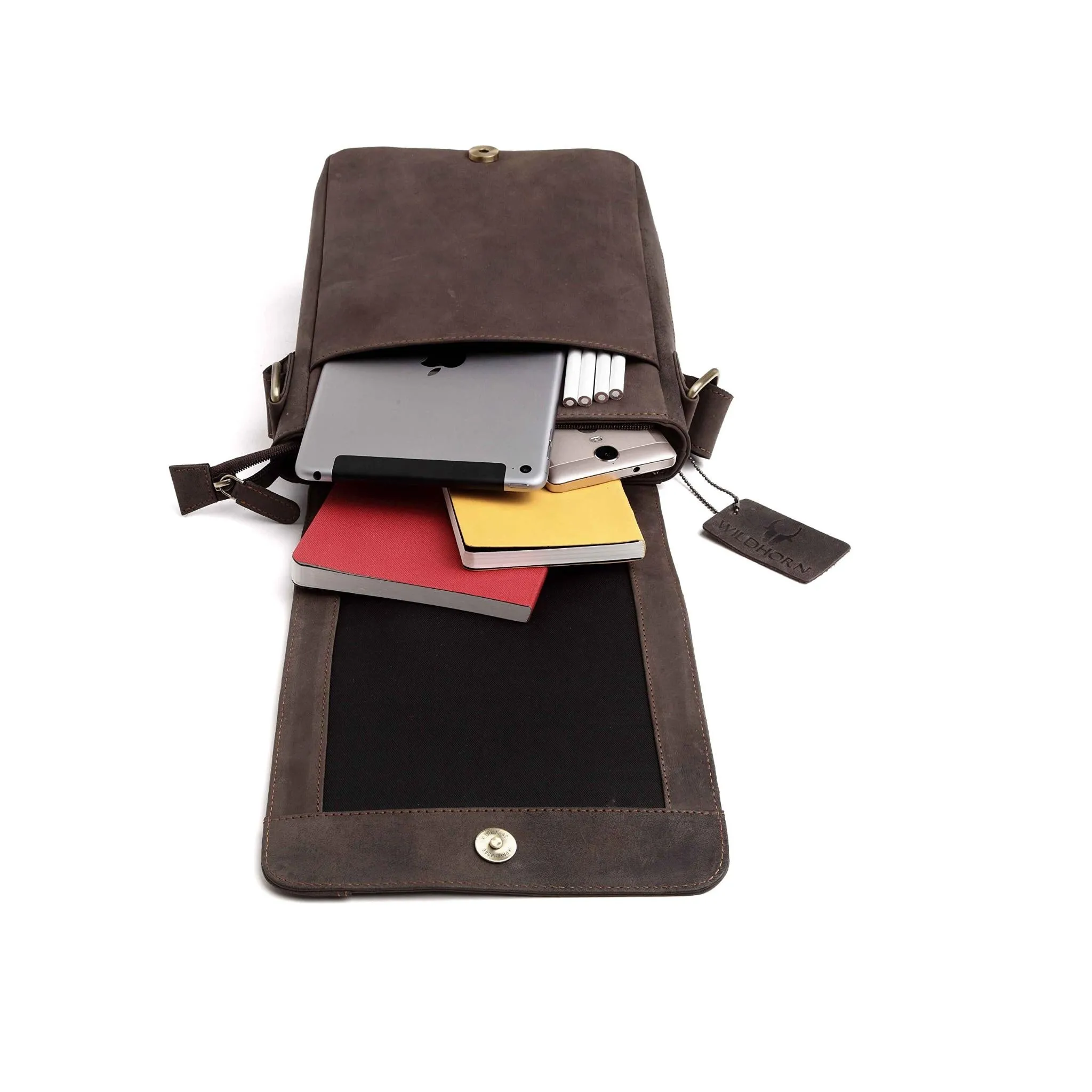 HEMSLEY Leather Sling Bag for Men