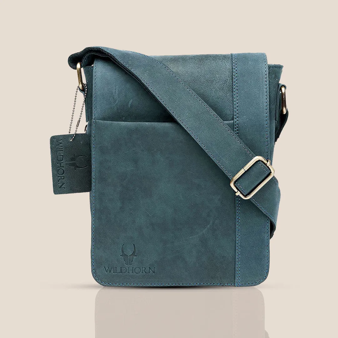 HEMSLEY Leather Sling Bag for Men