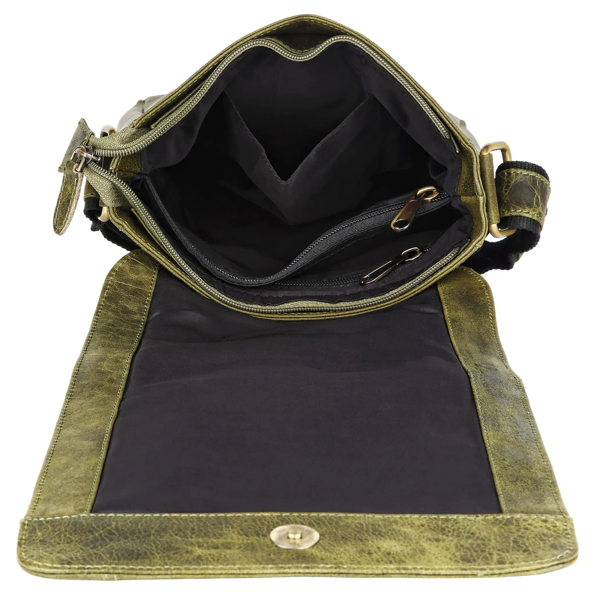 HEMSLEY Leather Sling Bag for Men